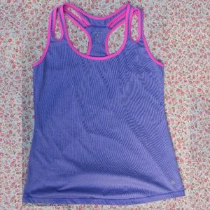 Layer 8 Purple Heather Racerback Active Tank Top S